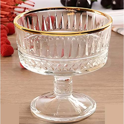 Paşabahçe Elysia Golden 2 li Ayaklı Sunum Kasesi 51749