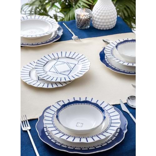 Acar Renna 24 Parça 6 Kişilik Yemek Takımı 7297