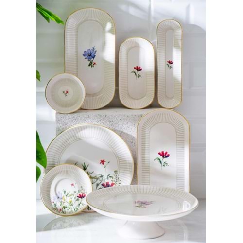 Acar Camellia 53 Parça 12 Kişilik Seramik Kahvaltı Takımı 7792