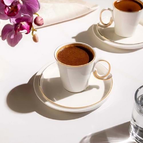 Nehir Stella 6 Kişilik Porselen Kahve Fincan Takımı