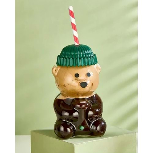 Goggy Bear El Yapımı Cam Ayıcıklı Kahve Bardağı