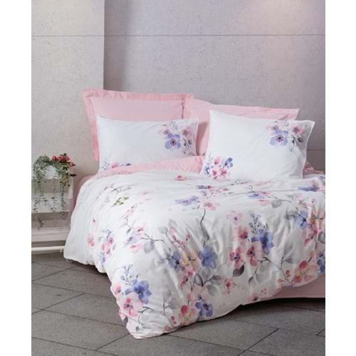 Cottonbox Modeline Jayda-Pembe Çift Kişilik Nevresim Takımı 1761