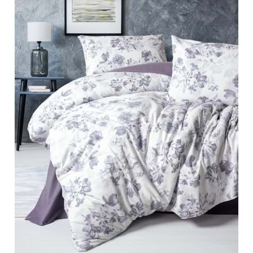 Cotton Box Flanel Çift Kişilik Nevresim Takımı Sadie Mor
