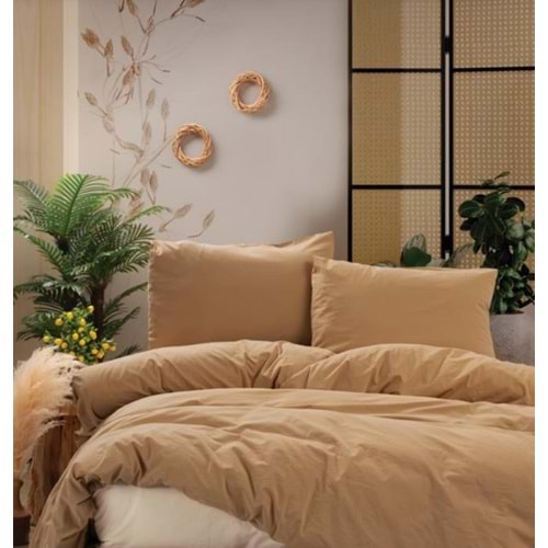 Cotton Box Neat Çift Kişilik Nevresim Takımı Bej-Krem
