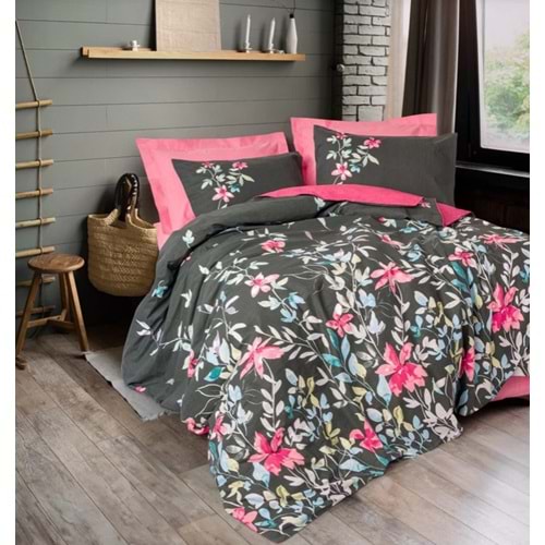 Cotton Box Feminen Çift Kişilik Nevresim Takımı Merlin Pembe