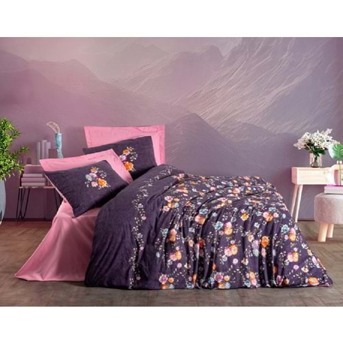 CottonBox Feminen Alessa-Pembe Çift Kişilik Nevresim Takımı