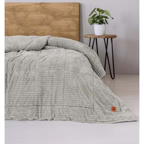 Cotton Box Wave Tek Kişilik Yorgan Gri 155x215 cm