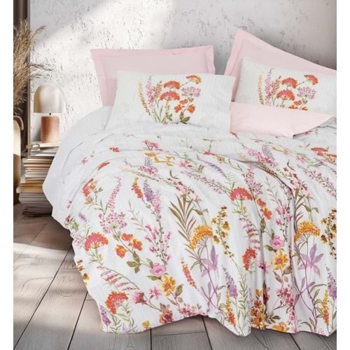 Cotton Box Modeline Ranforce Lilura Pembe Tek Kişilik Nevresim Takımı