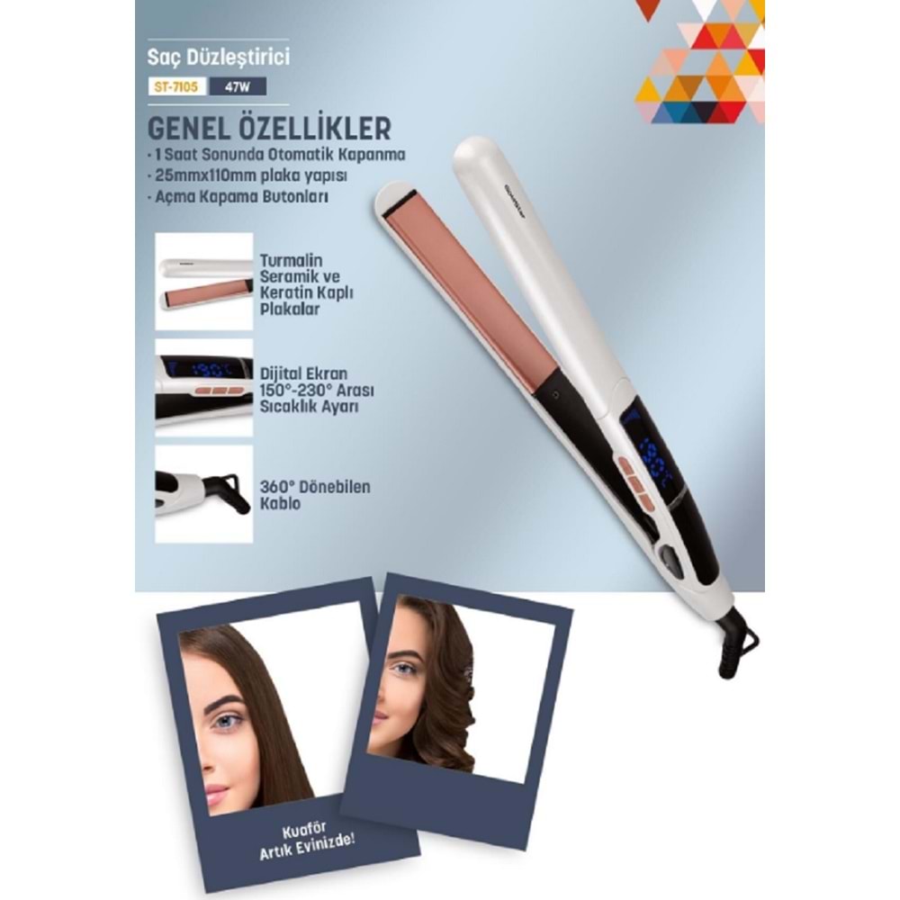 Goldstar Keratinli Saç Düzleştirici ST7105