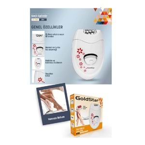 Goldstar ST-7102 Şarjlı Epilatör ve Topuk Törpüsü Seti