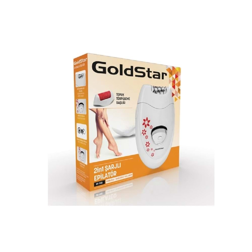 Goldstar ST-7102 Şarjlı Epilatör ve Topuk Törpüsü Seti