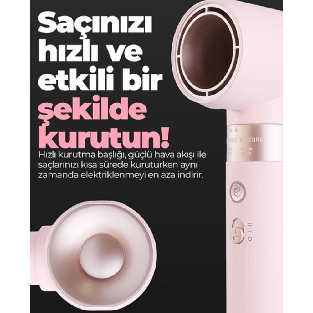 Pirantech Airwap 6 Başlıklı Saç Şekillendirme ve Kurutma KS-611