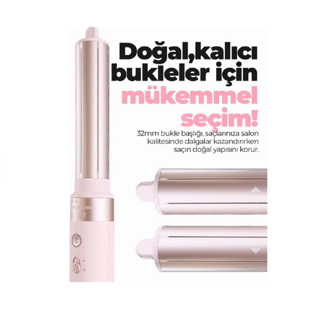 Pirantech Airwap 6 Başlıklı Saç Şekillendirme ve Kurutma KS-611