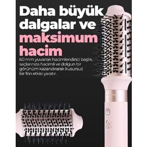 Pirantech Airwap 6 Başlıklı Saç Şekillendirme ve Kurutma KS-611