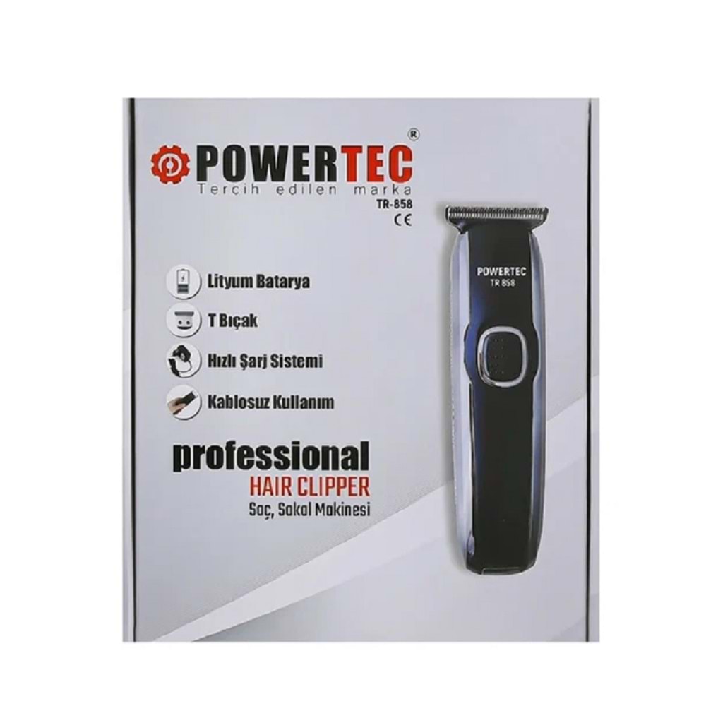 Powertec TR-858 Sakal-Ense Tıraş Makinesi