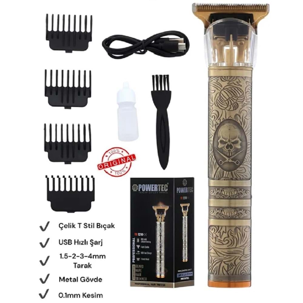 Powertec TR-1210 Lazer-Epilasyon Öncesi Tüm Vücut Tıraş Makinesi