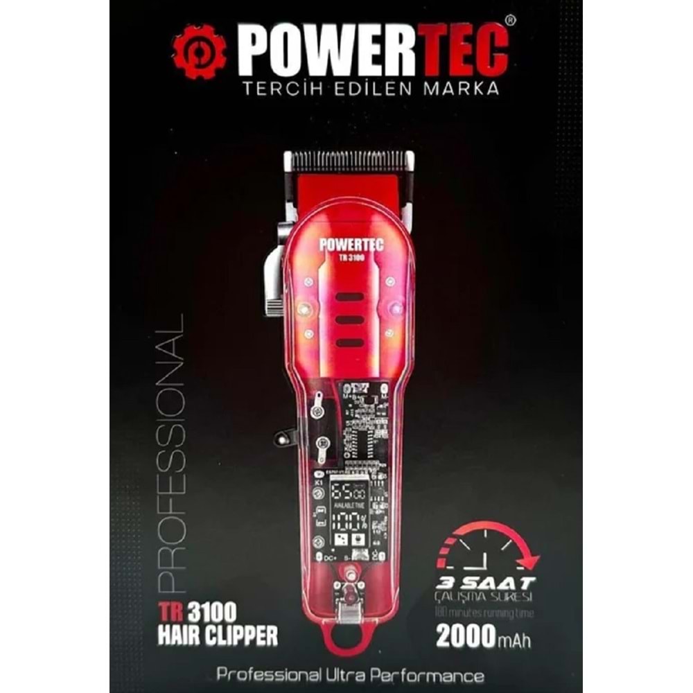 Powertec Saç Sakal Kesim Makinesi TR-3100