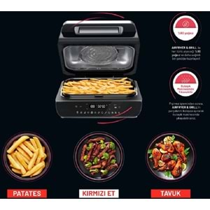 Arnica Airfryer Grill Izgaralı Sıcak Hava Fritözü Gh22100