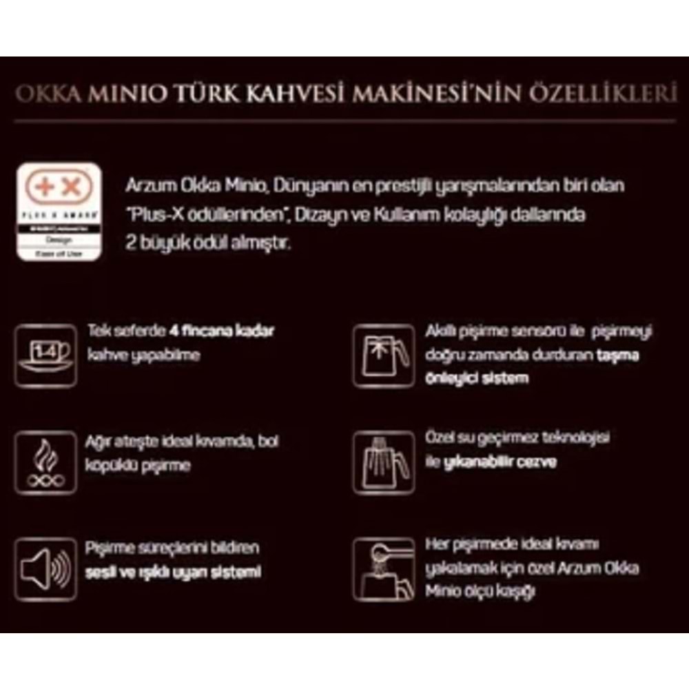 Arzum Okka Minio Türk Kahve Makinesi OK004-Okyanus