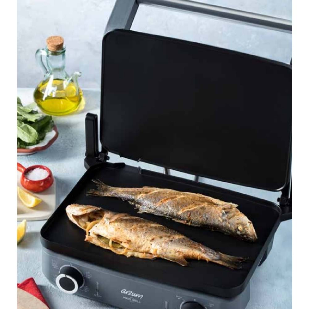 Arzum Maxi Grill Pro Multi Fonksiyonel Pişirici Inox Tepsili AR2043