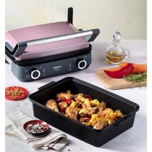 Arzum Maxi Grill Pro Multi Fonksiyonel Pişirici Inox Tepsili AR2043