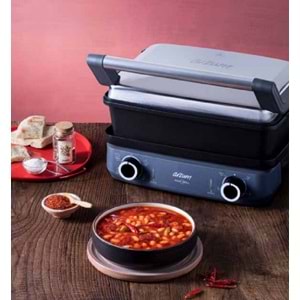 Arzum Maxi Grill Pro Multi Fonksiyonel Pişirici Inox Tepsili AR2043