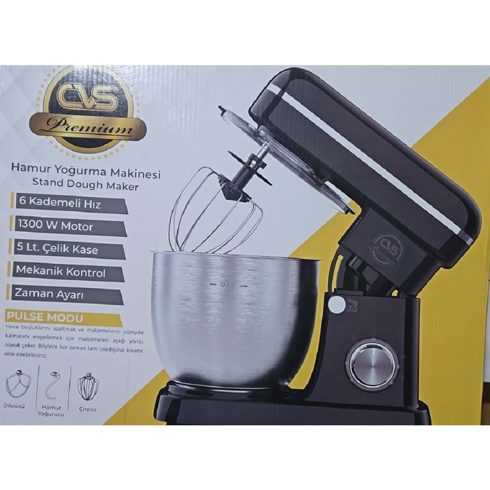 Cvs Hamur Yoğurma Makinesi 1300W 5 lt DN 4658