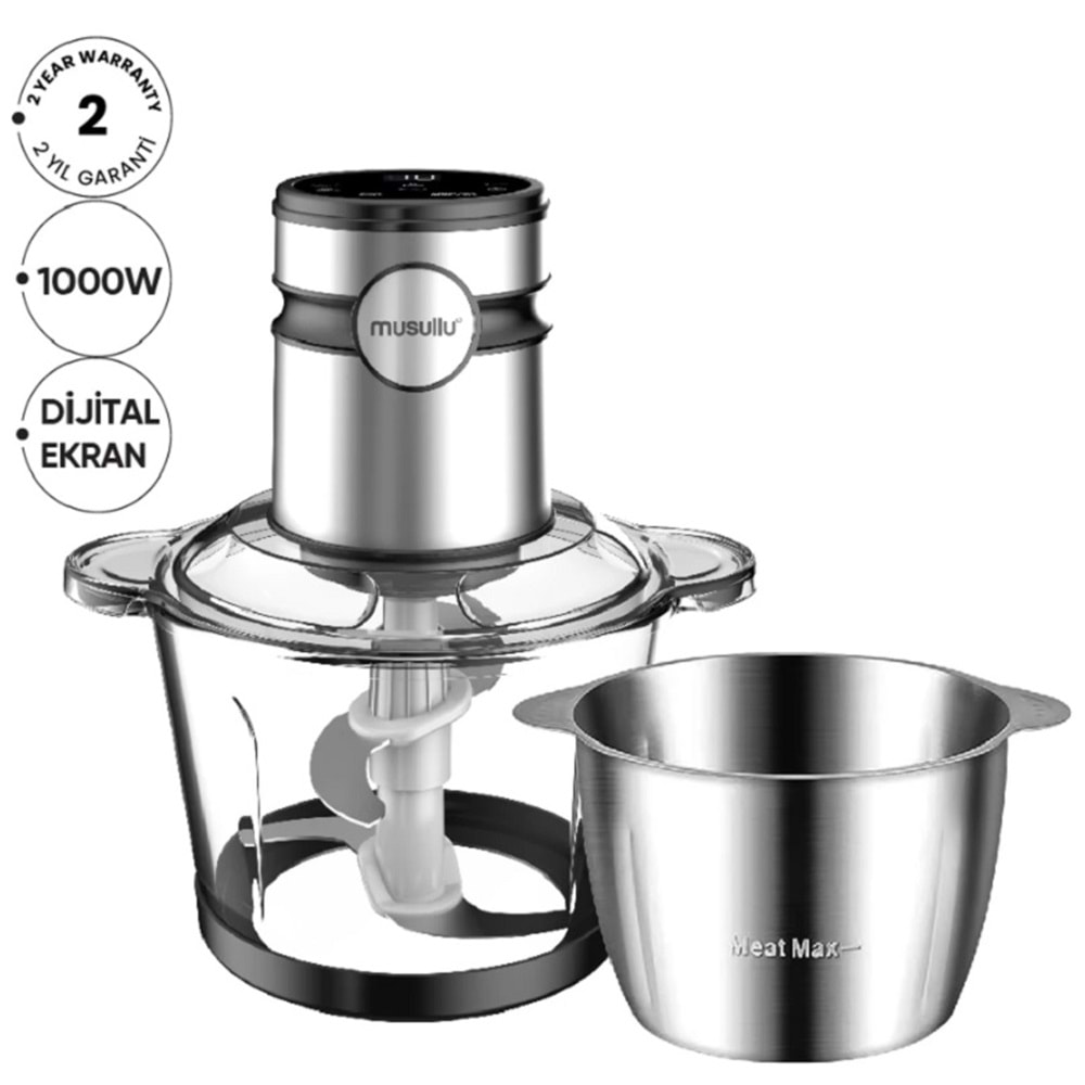 Musullu Dijital Doğrayıcı ve Öğütücü Rondo 2 LT MSL-1227
