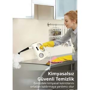 Kiwi Ksc-4214 Dijital Göstergeli Uzatma Borulu Buharlı Temizleyici
