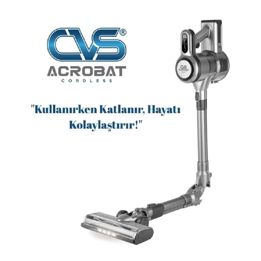 Cvs DN4731 Kablosuz Katlanır Şarjlı Dijital Dik Süpürge