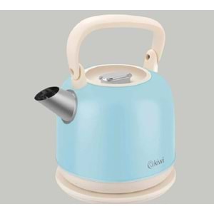 Kiwi KK-3340B Paslanmaz Çelik Retro Su Isıtıcı Kettle - Mavi