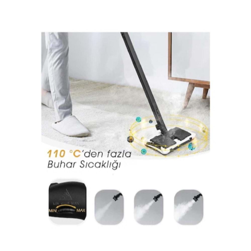 Pirantech CB-107C Çok Fonksiyonlu Buharlı Temizleyici