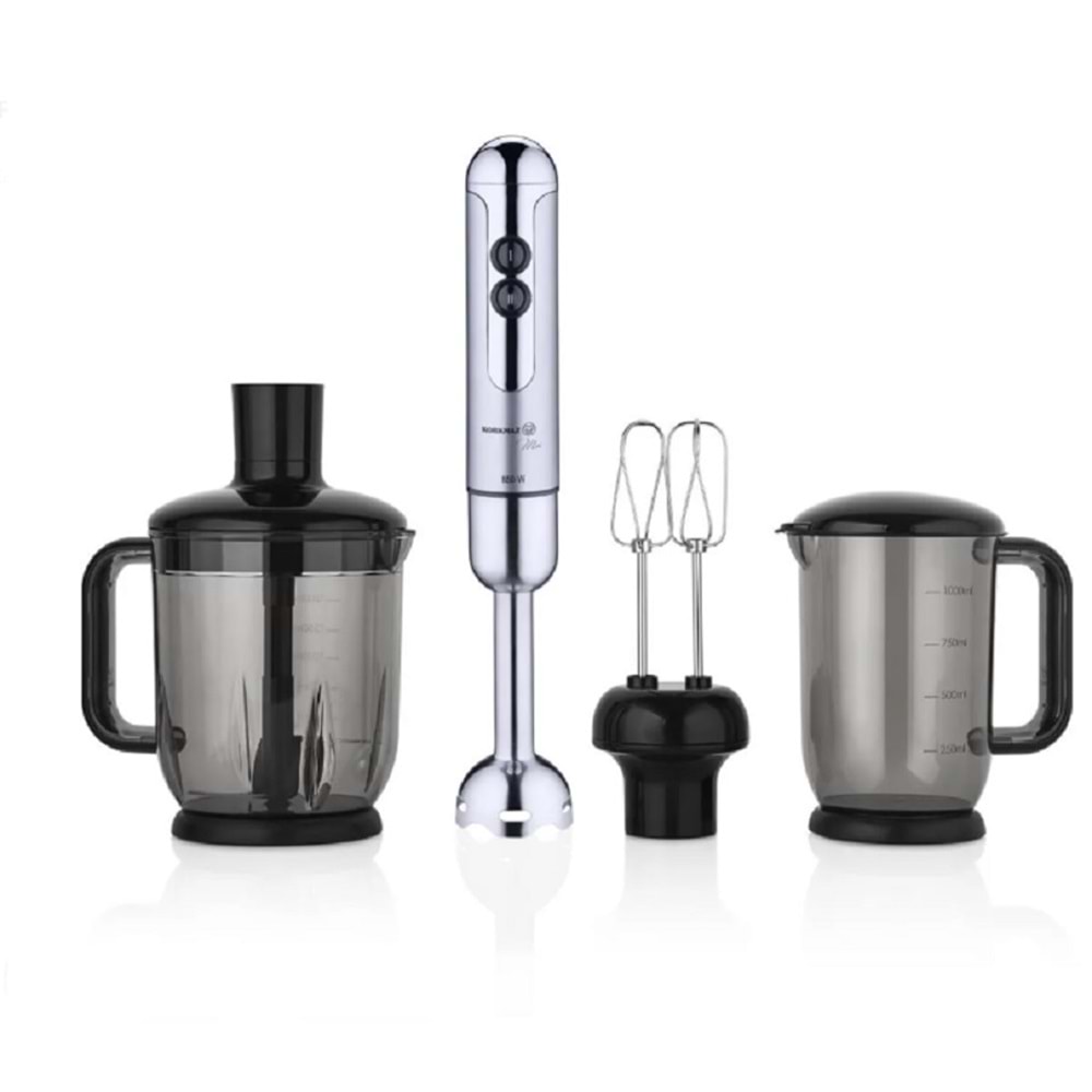 Korkmaz A447-16 Mia Mega Blender Set Inox-Krom