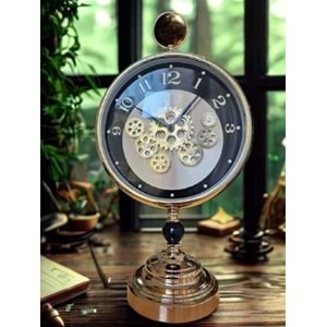 Krd Home Masaüstü Çarklı Saat Bakır Krd-7466