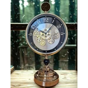 Krd Home Masaüstü Çarklı Saat Bakır Krd-7466