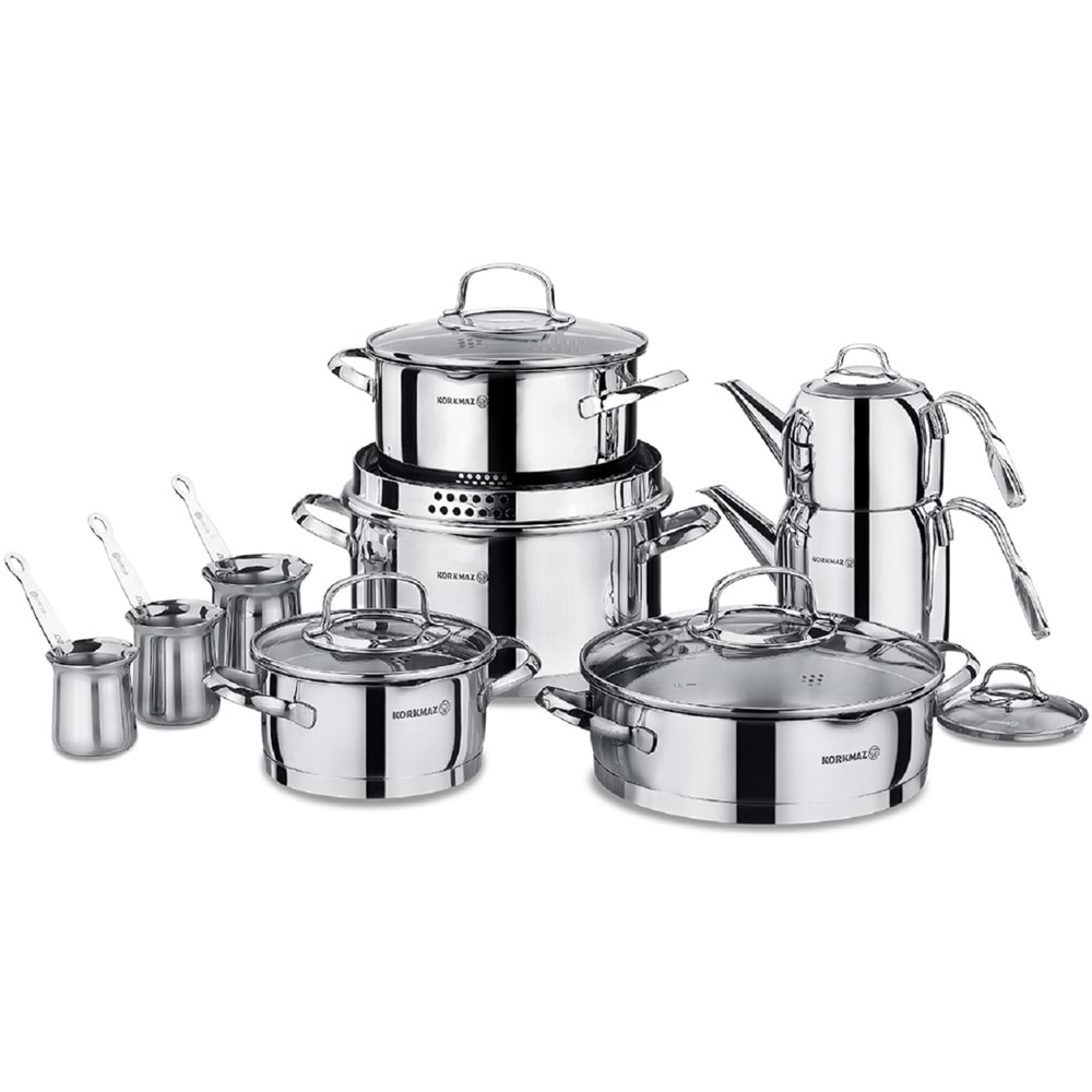 Korkmaz A1702 Steama 15 Parça Hiper Set