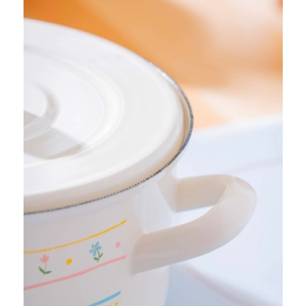 Acar Made With Love Düz Kısa Tırtıklı 20 cm Tencere 7705