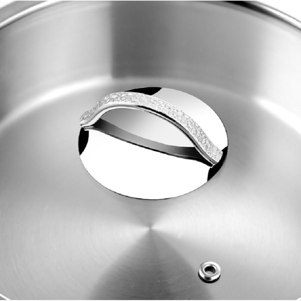 Nehir Silver Mat Trend 20 Cm Derin Çelik Tencere