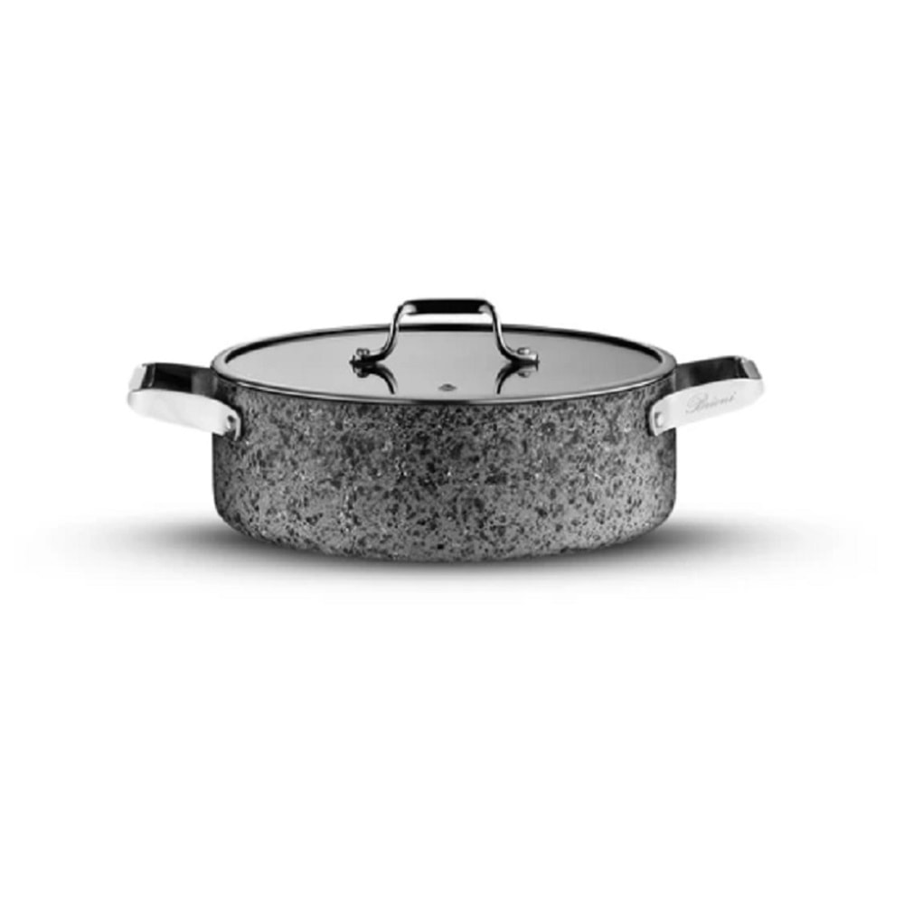 Brioni Stone-H 26 cm Çizilmez Yanmaz Yapışmaz Basık Tencere SH-124