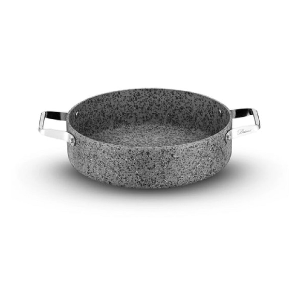 Brioni Stone-H 26 cm Çizilmez Yanmaz Yapışmaz Basık Tencere SH-124