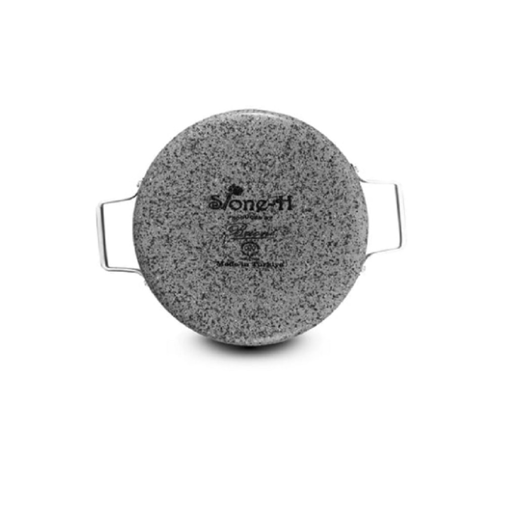 Brioni Stone-H 26 cm Çizilmez Yanmaz Yapışmaz Basık Tencere SH-124