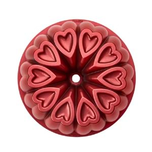 Amboss Ametist 26 cm Döküm Kek Kalıbı Kırmızı AME-7715