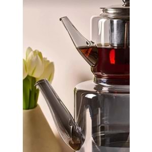 Perotti Elio Fume Cam Çaydanlık 16497