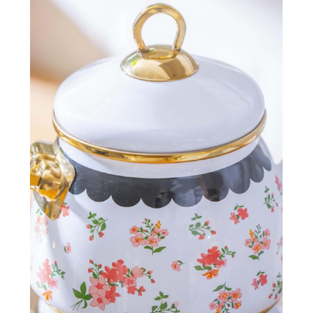 Acar Qualita-Doroty Alt Üst Emaye Çaydanlık Takımı Xap-07777