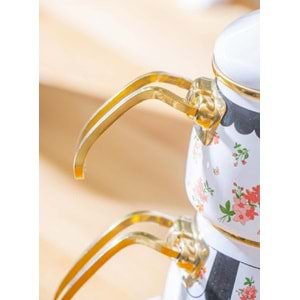 Acar Qualita-Doroty Alt Üst Emaye Çaydanlık Takımı Xap-07777