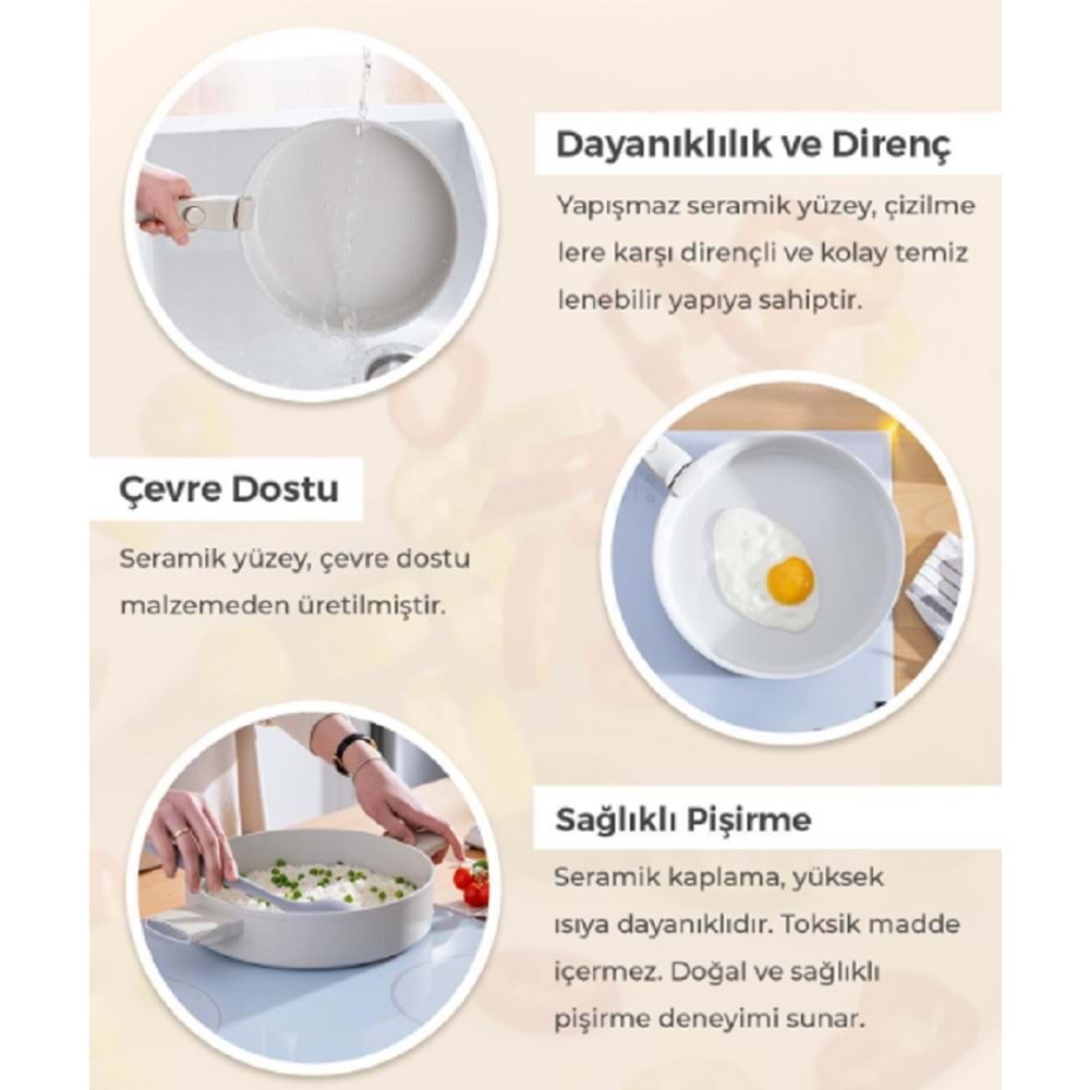 Acar Ultimate Pro İndüksiyon Tabanlı Tava 30 cm 7842