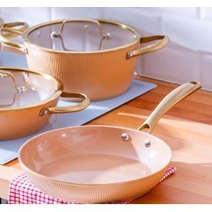 Acar Ultimate Pro 7 Parça Tencere Seti Rose Gold 6764