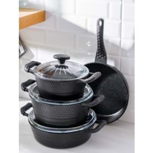 Acar Diamante Star 7 Parça Tencere Seti 8569