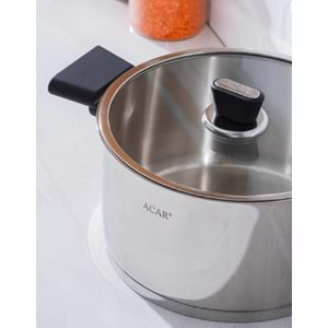 Acar Orkide 16 Parça Silindir Tencere Seti 8495