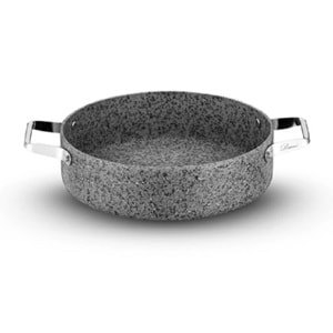 Brioni Stone-H 32 cm Çizilmez Yanmaz Yapışmaz İndüksiyon Uyumlu Basık Tencere SH-127